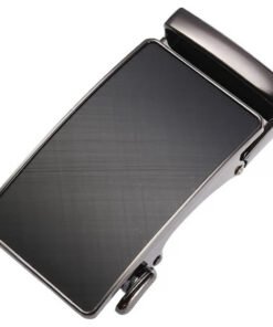 Mens Belts Gunmetal Ratchet Slide Belt Buckle for Men