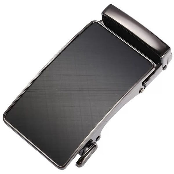 Mens Belts Gunmetal Ratchet Slide Belt Buckle for Men
