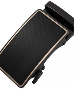 Dress Belt Matt Gunmetal Slide Belt Buckle Men
