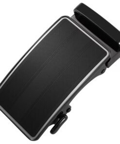 Dress Belt Adjustable Slide Belt Buckle Black