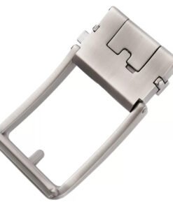 Alternative view of Brushed Matt Gunmetal Ratchet Slide Belt Buckle Adjustable