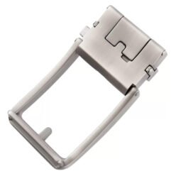 Alternative view of Brushed Matt Gunmetal Ratchet Slide Belt Buckle Adjustable
