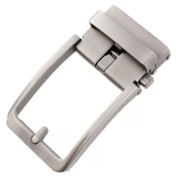 Brushed Matt Gunmetal Ratchet Slide Belt Buckle Adjustable