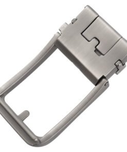 Alternative view of Brushed Matt Gunmetal Automatic Slide Belt Buckle Removable