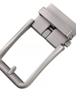 Brushed Matt Gunmetal Automatic Slide Belt Buckle Removable