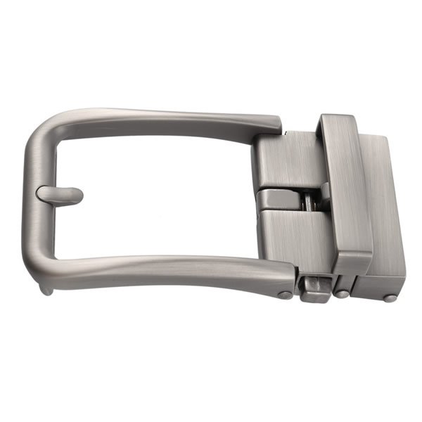 Brushed Matt Gunmetal Automatic Slide Belt Buckle Removable - Image 3