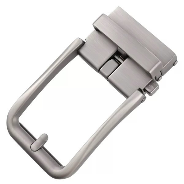 Brushed Matt Gunmetal Automatic Slide Belt Buckle Removable