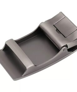 Alternative view of Brushed Matt Gunmetal Ratchet Slide Belt Buckle Adjustable