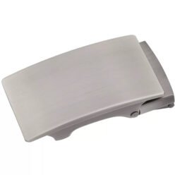 Brushed Matt Gunmetal Ratchet Slide Belt Buckle Adjustable
