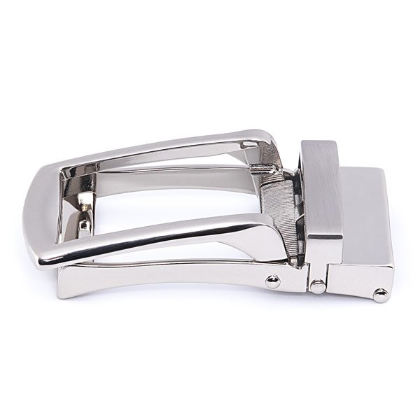 Zinc Alloy Automatic Silver Belt Buckles Men - Image 3