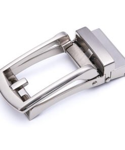 Zinc Alloy Brushed Silver Automatic Belt Buckle