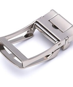 Alternative view of Dress Belt Alloy Automatic Brushed Silver Belt Buckle