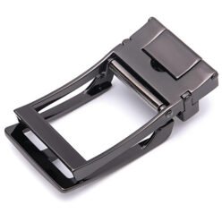 Alternative view of Adjustable Brushed Gunmetal Mens Belts Buckle