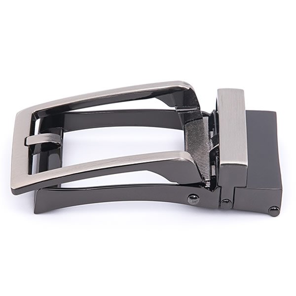 Adjustable Brushed Gunmetal Mens Belts Buckle - Image 3