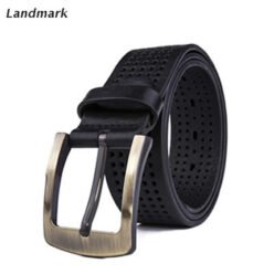 Genuine Leather Single Prong Buckle Belt LA2015