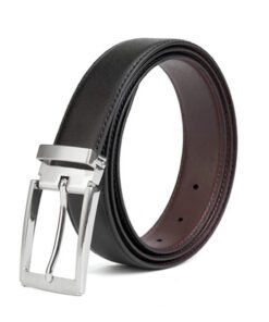 Formal Reversible PU Leather Black Men Belt