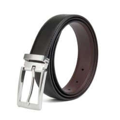 Formal Reversible PU Leather Black Men Belt LA1006