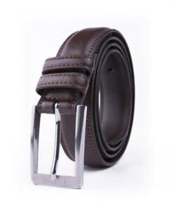 Dress Black Mens Genuine Leather Belt