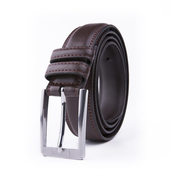 Dress Black Mens Genuine Leather Belt