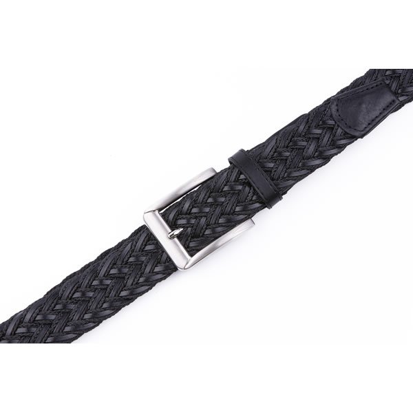 Polo Braided Fabric Genuine Leather Belt LA1114 - Image 5