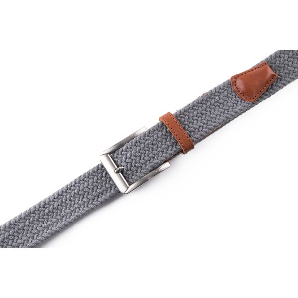 Cotton Braided Elastic Stretch Leather Belt LA1120 - Image 6