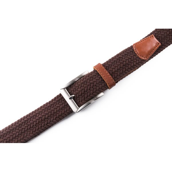 Cotton Braided Elastic Stretch Leather Belt LA1120 - Image 8