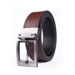 Reversible Casual Dress Genuine Leather Belt Men LA1142