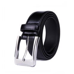 Dress Black Genuine Leather Belt For Men LA1144