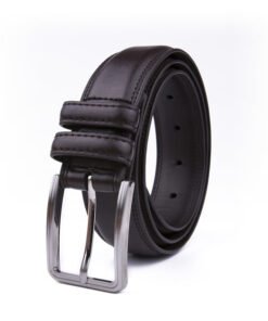 Formal Black Genuine Leather Belt