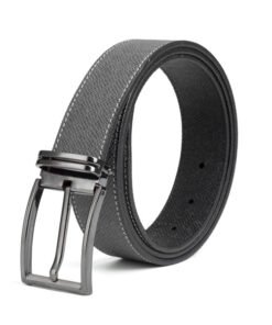 Dress Casual Clip Reversible Mens Genuine Leather Belt