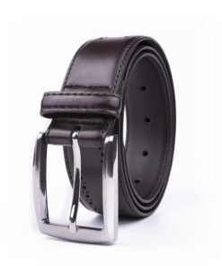 Black Dress Genuine Mens Leather Belt