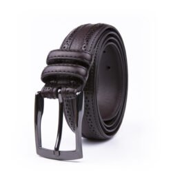 Casual Dress Balck Genuine Leather Mens Belts