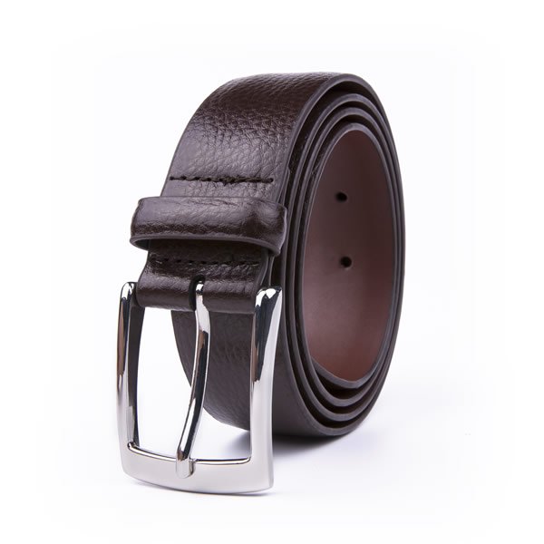 Black Dress Genuine Leather Belt for Men - Image 3