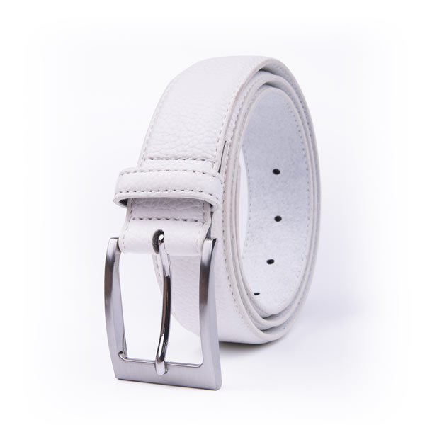 Dress Formal Mens Black Genuine Leather Belt - Image 3