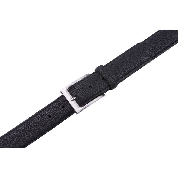 Dress Formal Mens Black Genuine Leather Belt - Image 5