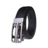 Dress Black Split Leather Belt Ratchet Belt LA1210