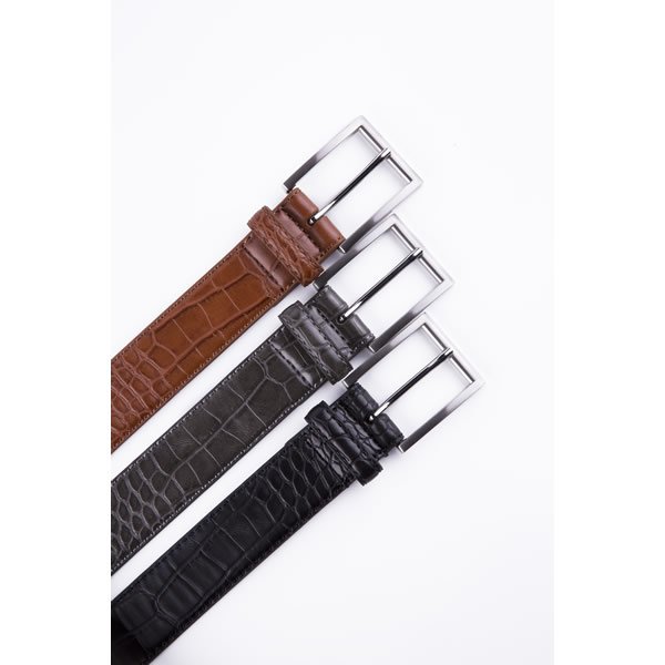 Black Crocodile Genuine Men Leather Belt - Image 4