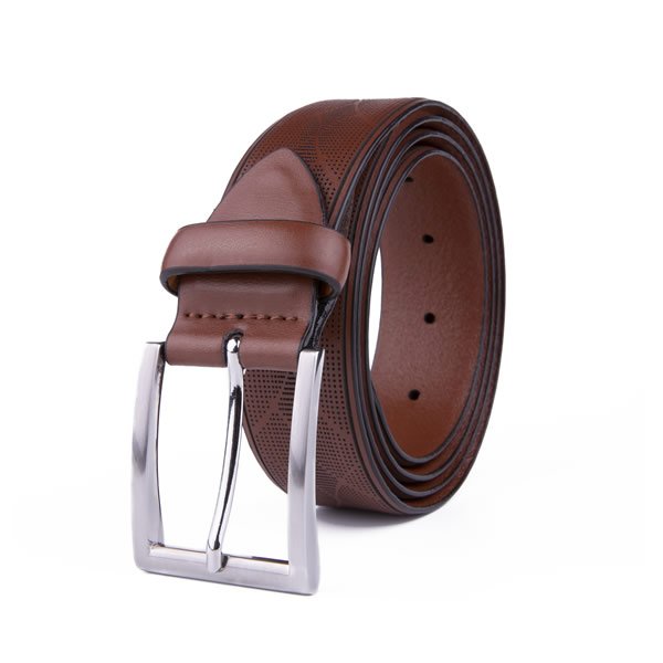 Adjustable Black Pure Top Grain Leather Belt for Men