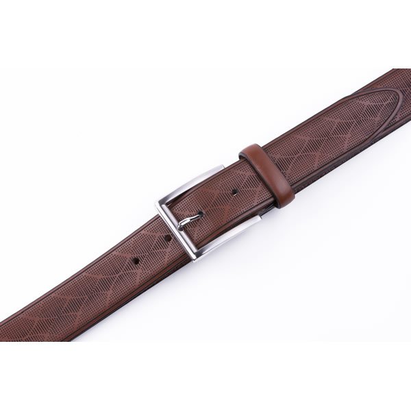Adjustable Black Pure Top Grain Leather Belt for Men - Image 5