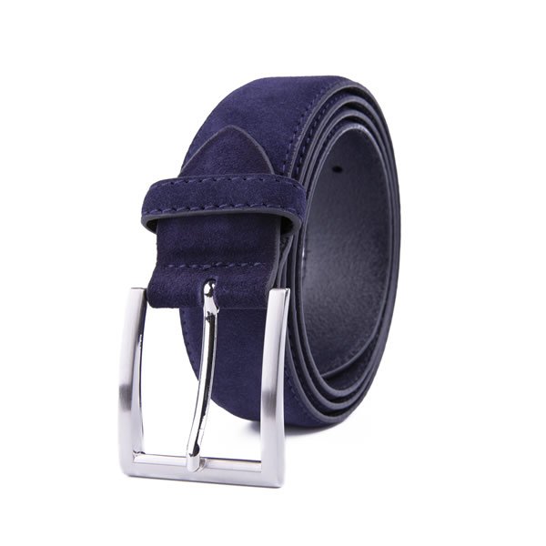Unisex Retro Western Brown Full Grain Leather Mens Belt