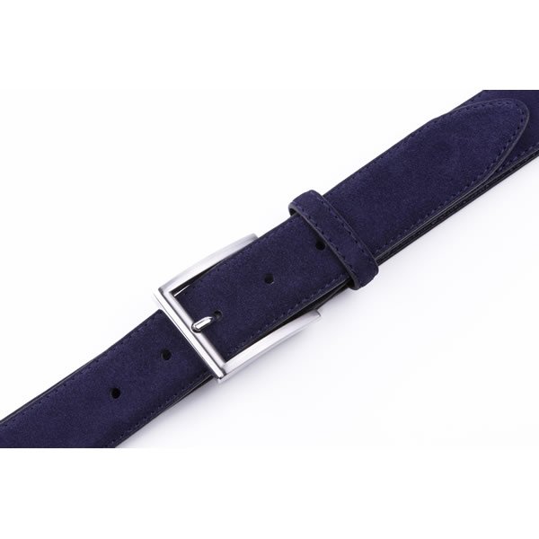 Unisex Retro Western Brown Full Grain Leather Mens Belt - Image 5