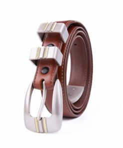 Retro Casual Full Grain Genuine Mens Leather Belt