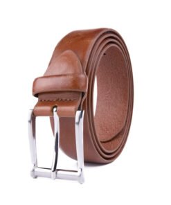 Adjustable Black Dress Genuine Leather Belt for Men