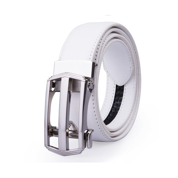 Dress Black Split Leather Belt Mens Designer Belt LA1221 - Image 5