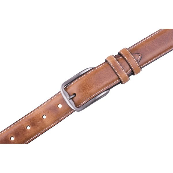 Adjustable Black Dress Genuine Leather Belt for Men - Image 7