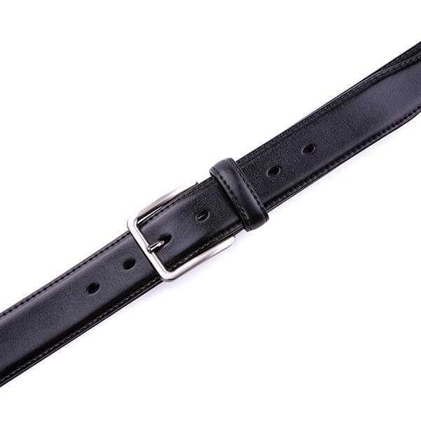 Adjustable Black Dress Genuine Leather Belt for Men - Image 6