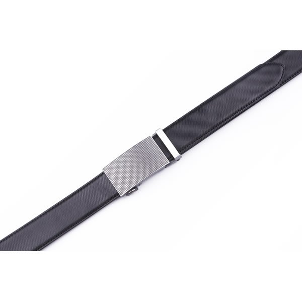 Dress Casual Clip Mens Genuine Leather Belt Automatic Black Belt - Image 5