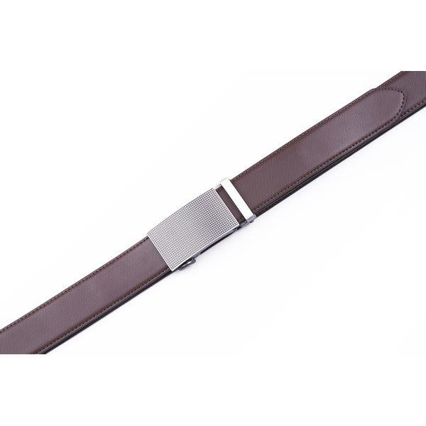 Dress Casual Clip Mens Genuine Leather Belt Automatic Black Belt - Image 6