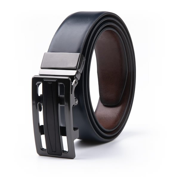 Reversible Ratchet Belt Multicolor Dress Genuine Leather Belt LA1229 - Image 5