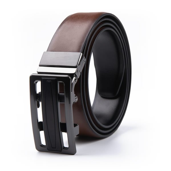 Reversible Ratchet Belt Multicolor Dress Genuine Leather Belt LA1229 - Image 6